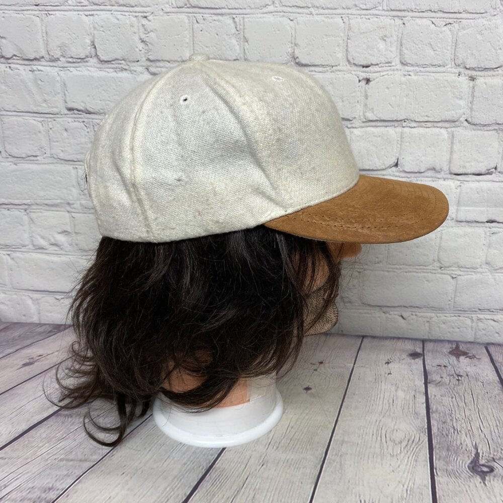 Vintage Hat Cap Snapback Cream Brown Mammoth Cave Kentucky Made in USA America - Picture 4 of 10